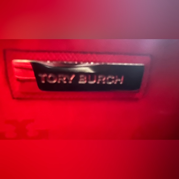 Tory Burch Emerson Poppy Orange Zip Tote Bag - Picture 11 of 16